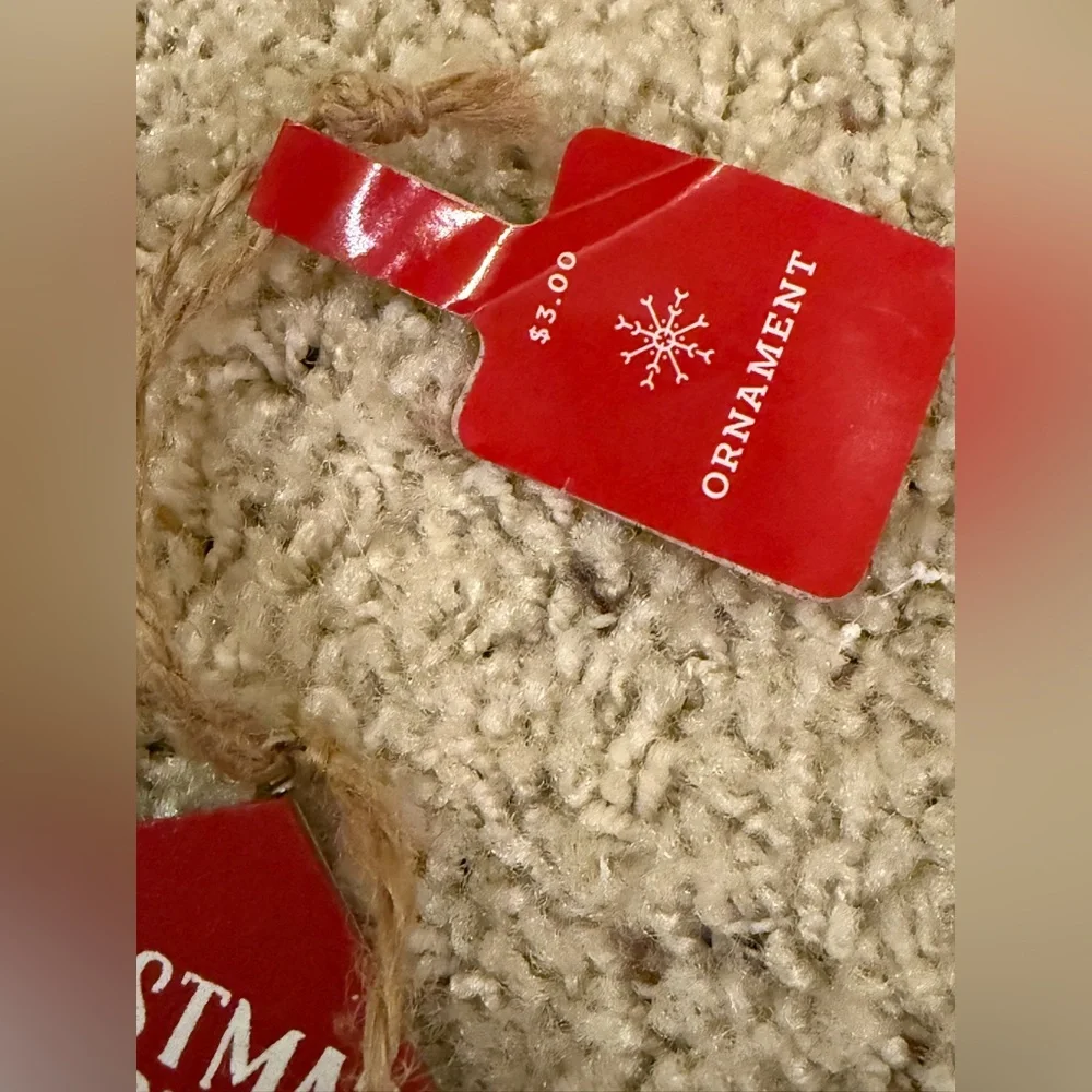 Target Red Holiday Message Board Christmas ornament